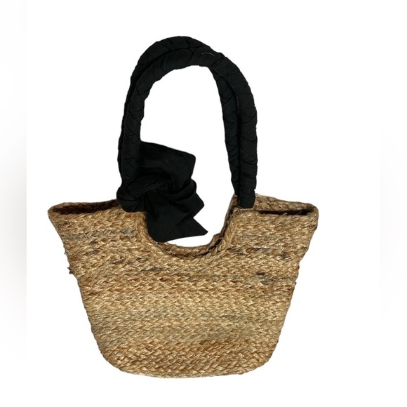 Handbags - NATURAL Jute Tote Bag